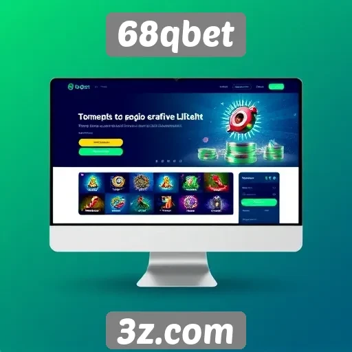 Usabilidade e design do site 68qbet